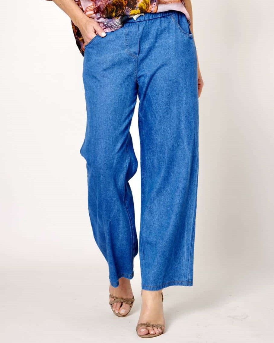 Wide Leg Denim Jeans