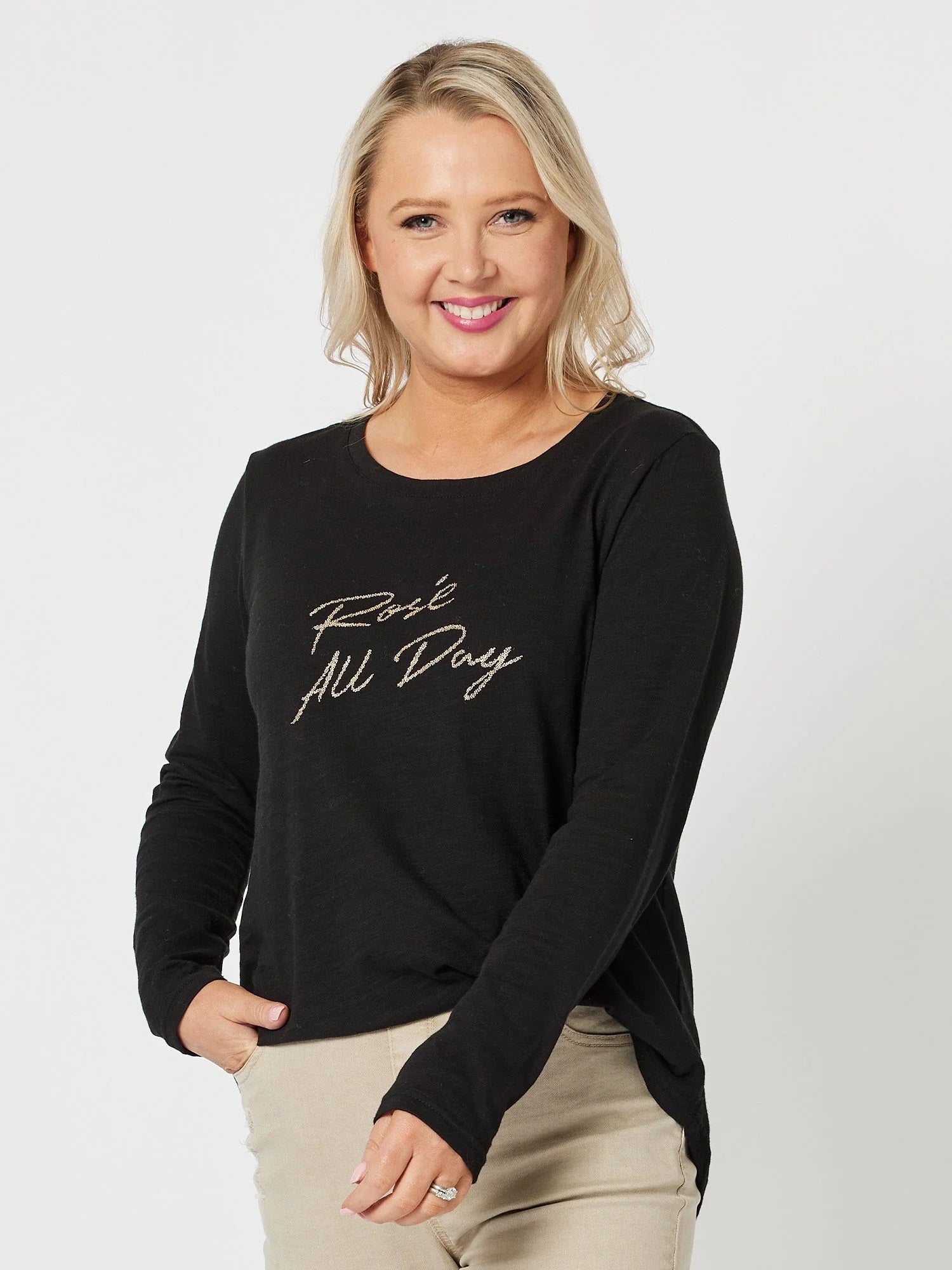 Rose All Day Long Sleeve T-shirt