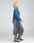 Guru Pants in Inez a star like print in Blue, Green and Red with a crop length and relaxed fit.