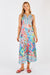 Ladies blue, green, pink, orange and white sleeveless maxi dress - Rumi by LulaLife.