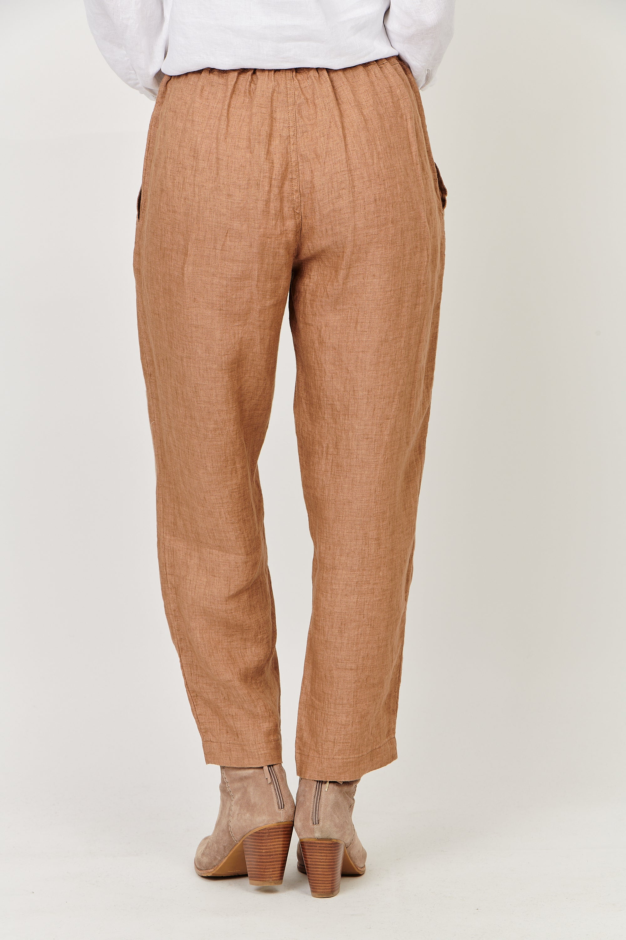 Linen Crop Trousers