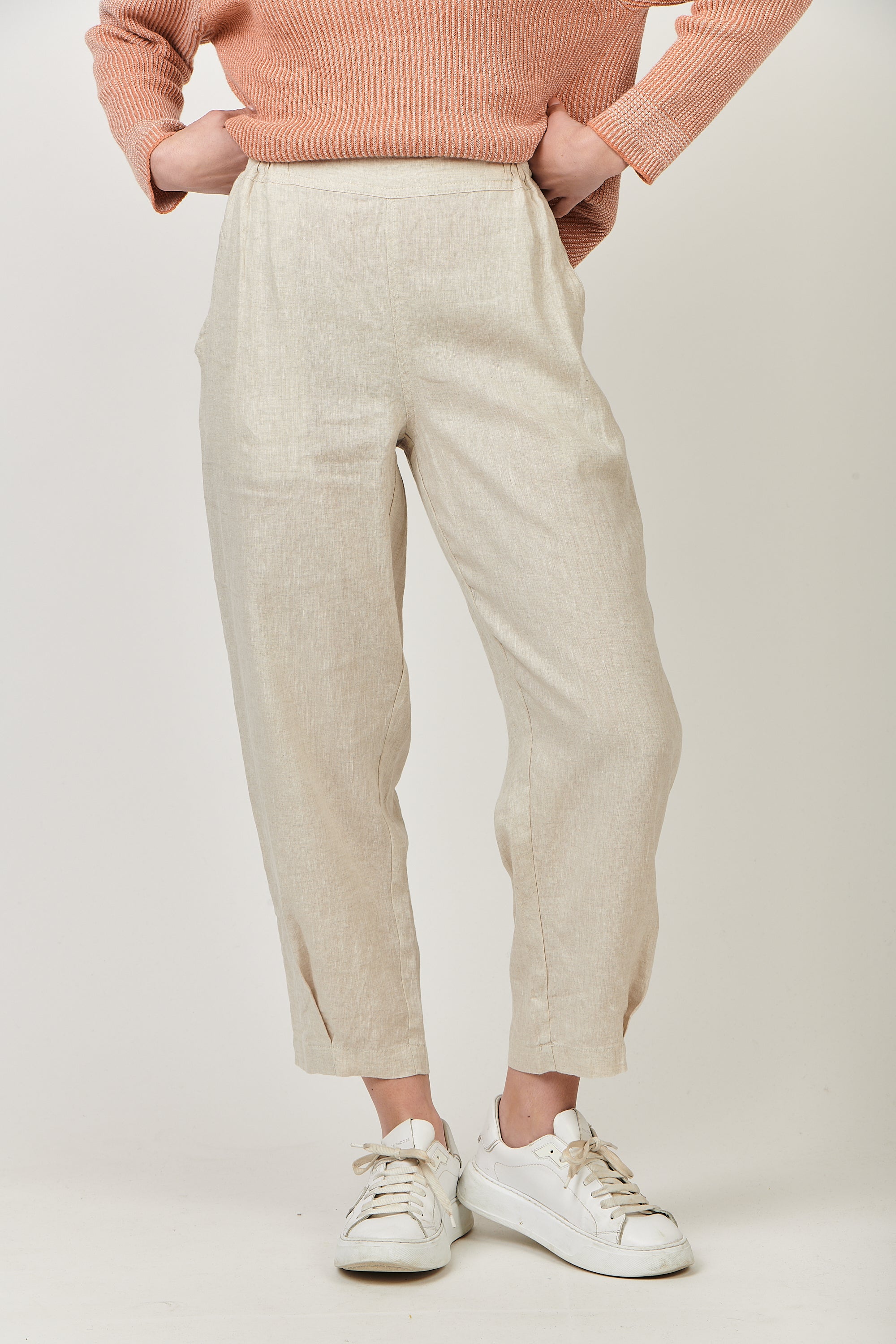 Linen Crop Trousers