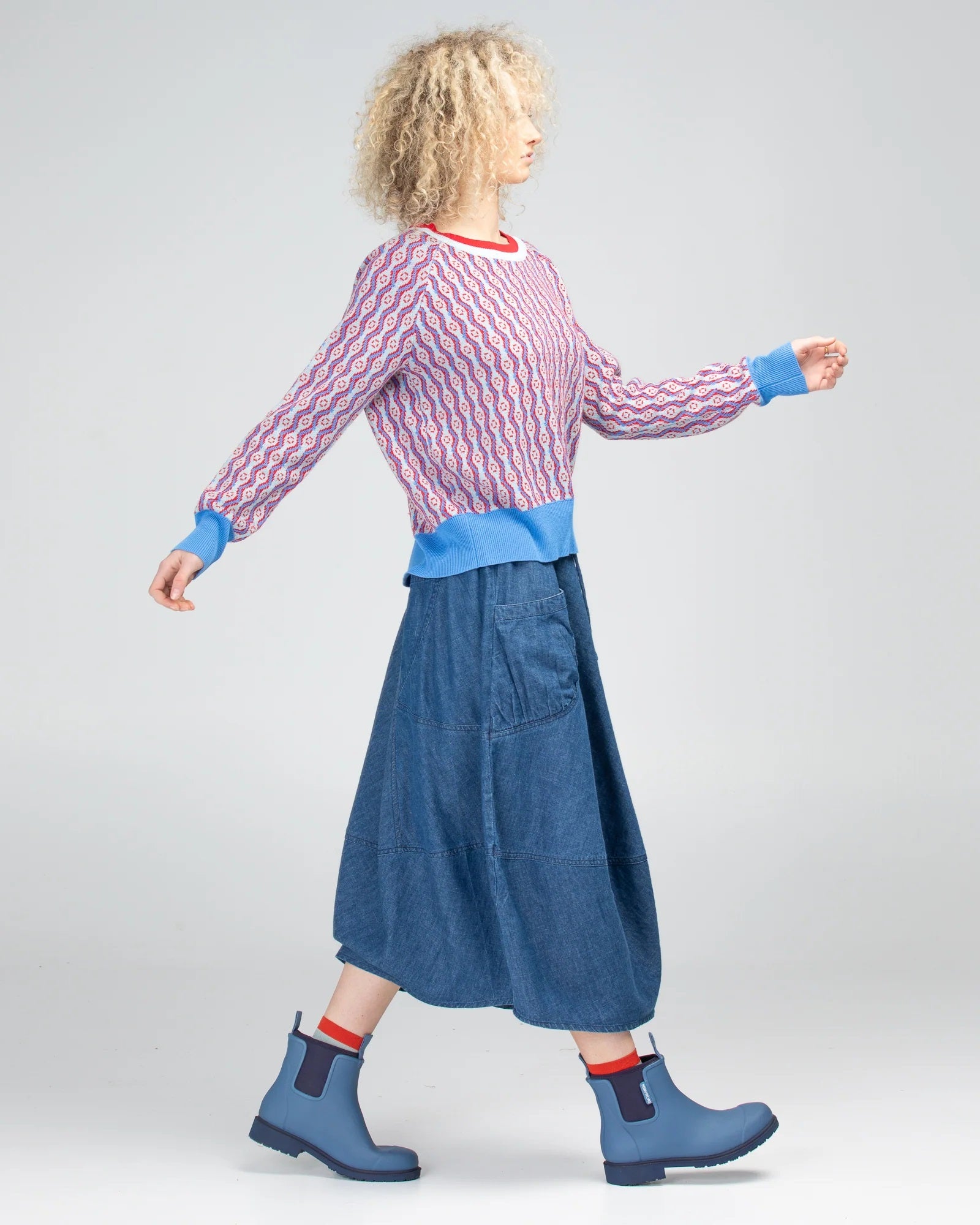 Guru Skirt – Mid Wash Denim