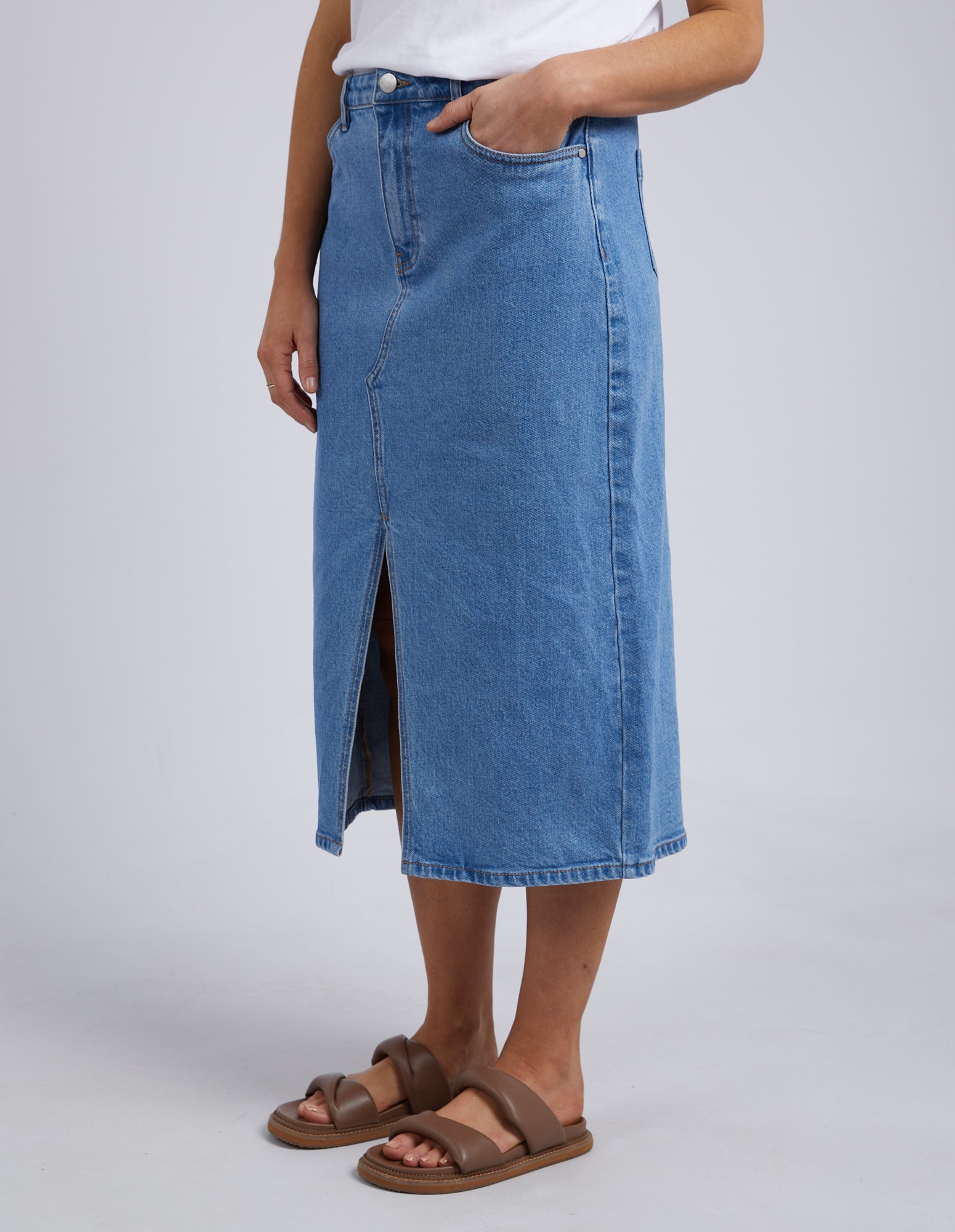 Scout Midi Skirt - Light Blue