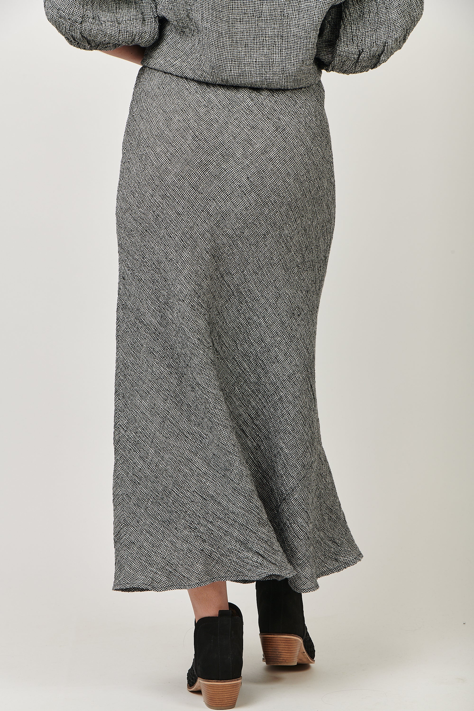 Linen A-line Maxi Skirt