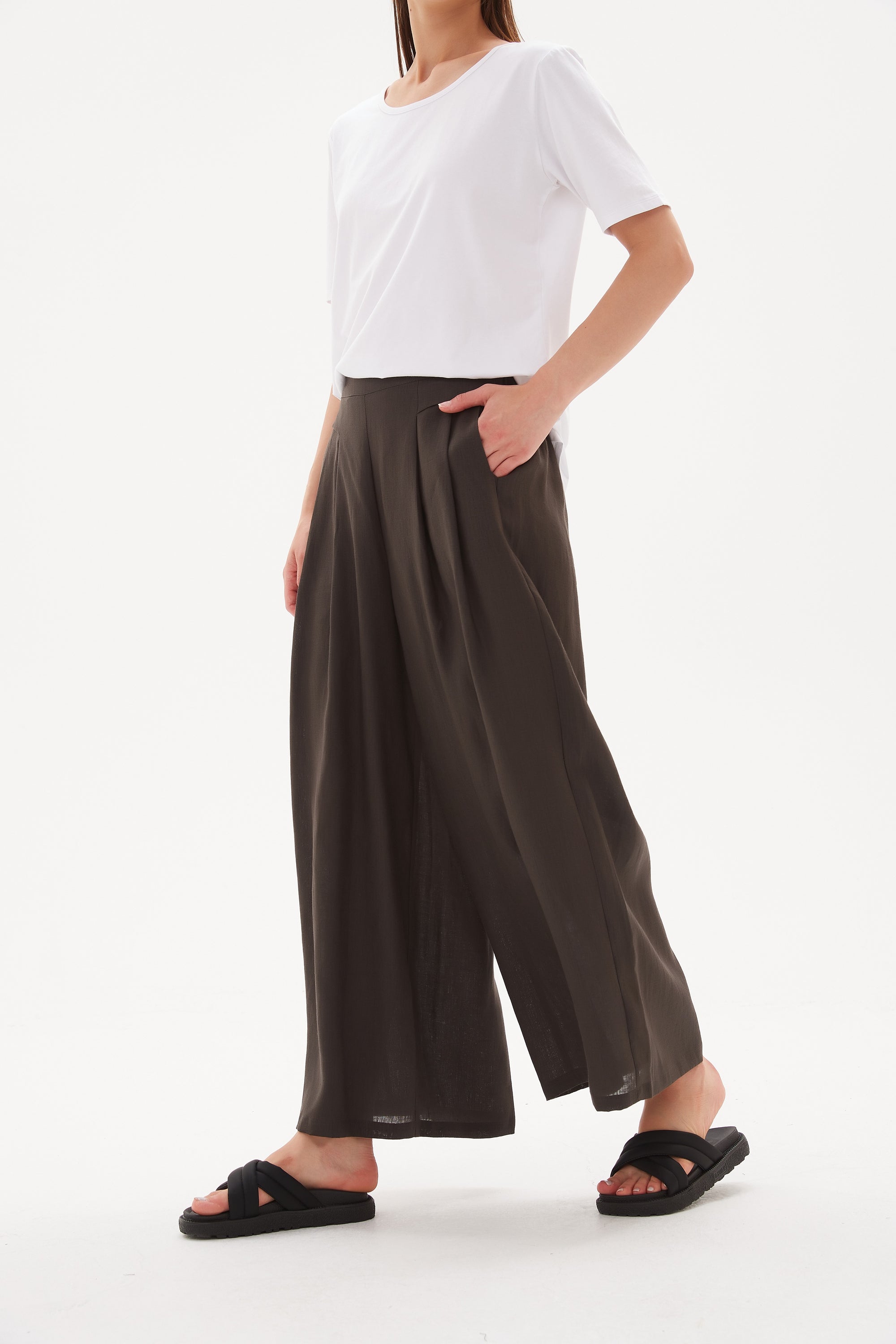 Palazzo Pant Elastic Back