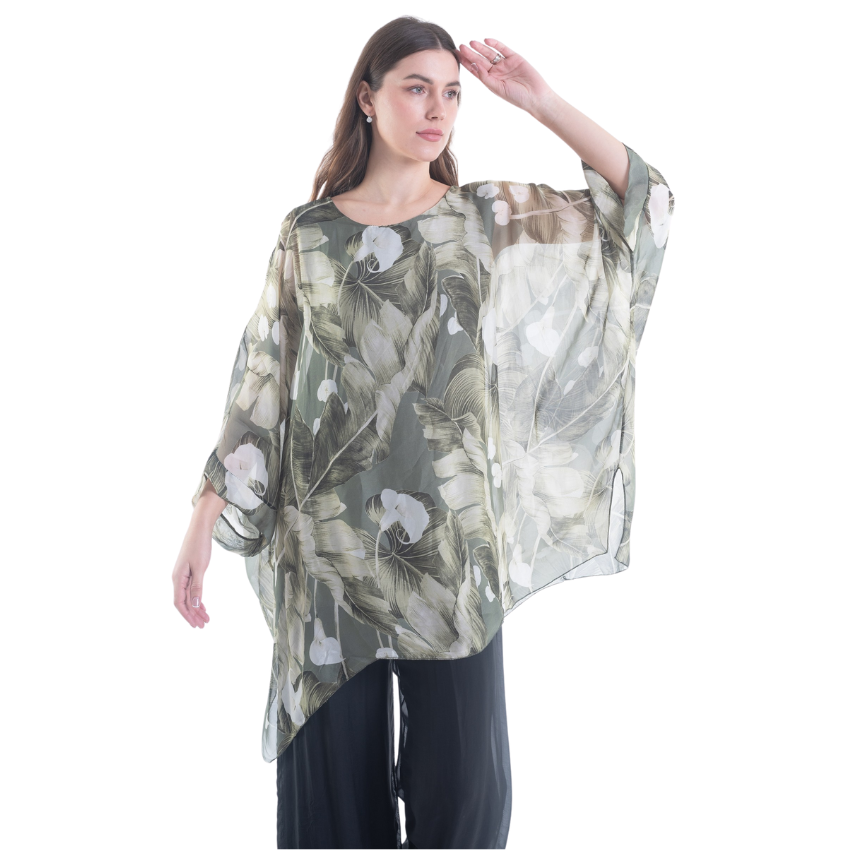 Lily Silk Tunic Top