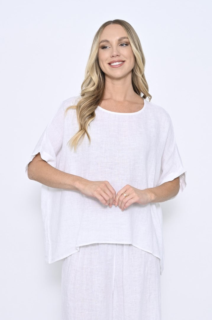 Loose Fit Linen Top