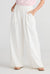 Holiday Trading's Ladies White Cotton Wide Leg playa Trousers.