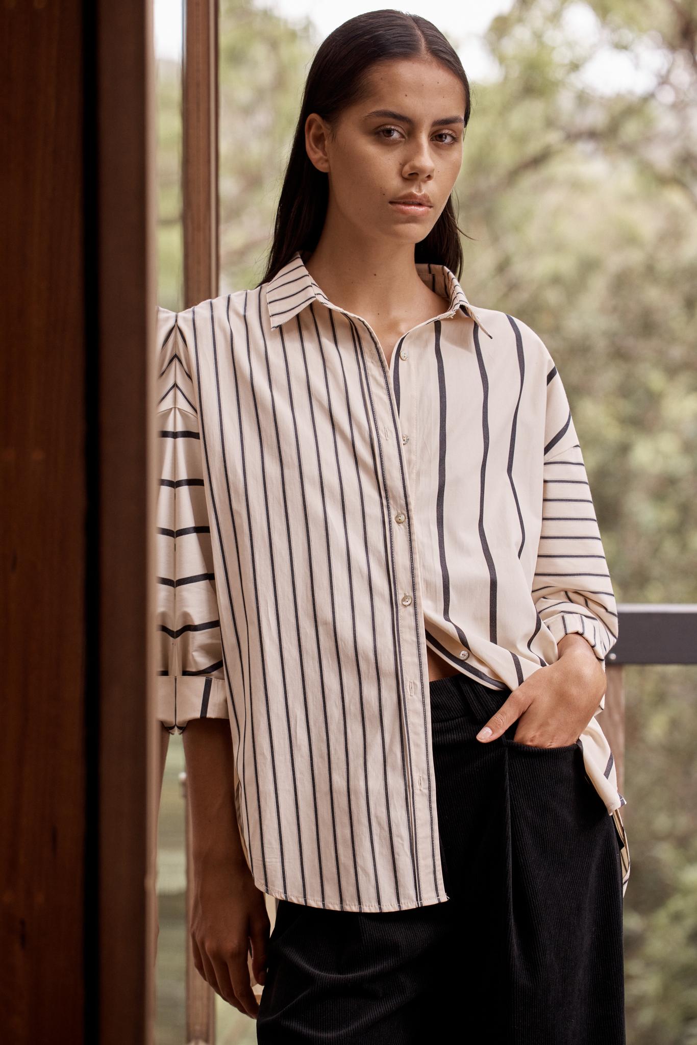 Frankie Contrast Stripe Shirt