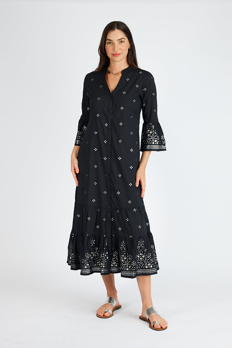 Madden Buttoned Midi Dress