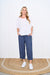 Cuff Hem Linen 7/8 Pants