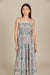 Remi Shirred Maxi Dress - Fleuron Print