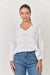 Crinkle V-Neck Top