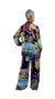 Patchwork Wide Leg Pant