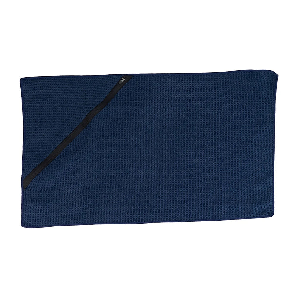 Waffle Sports Towel With Zip