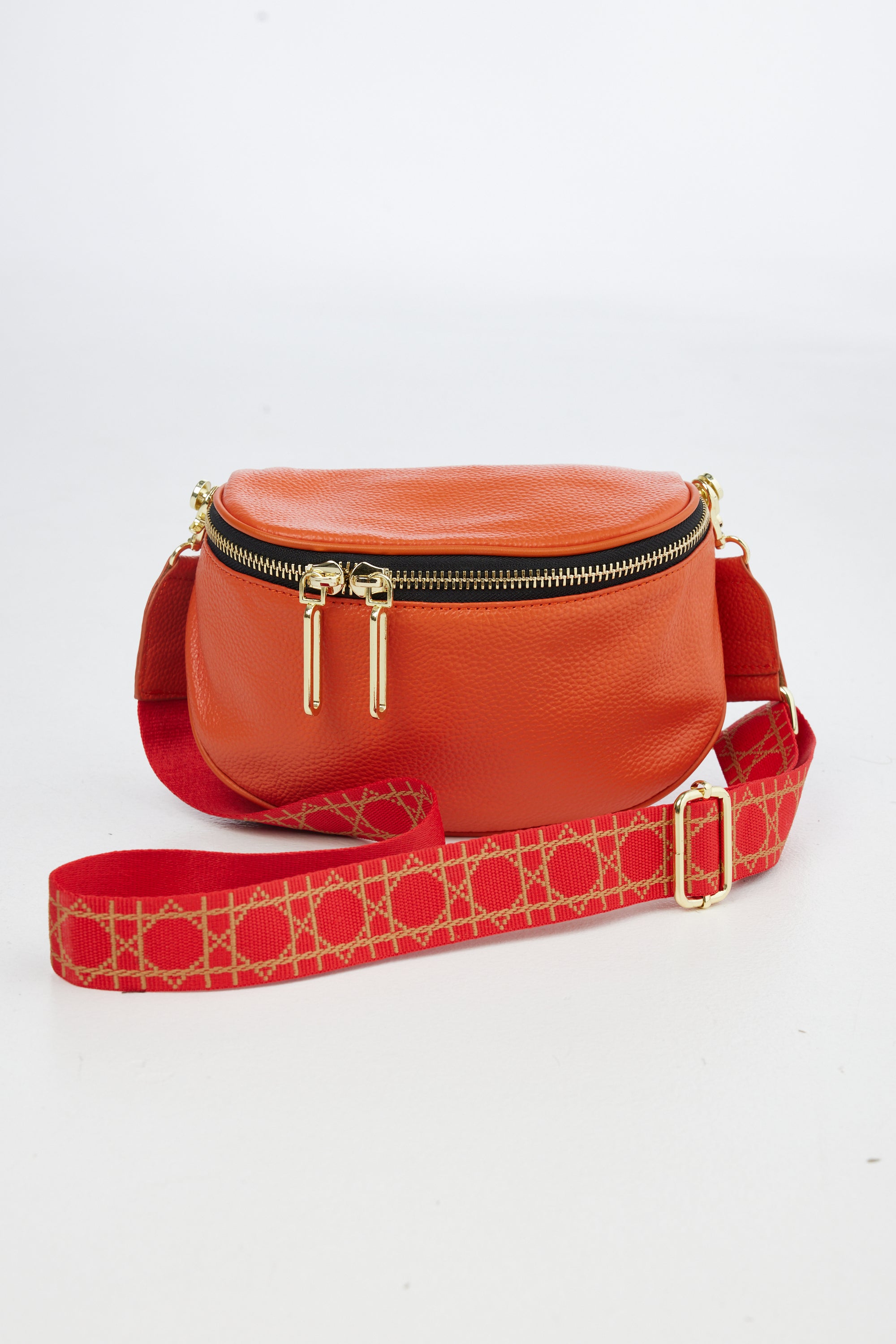 Kensington Cross Body Bag w Pattern Strap