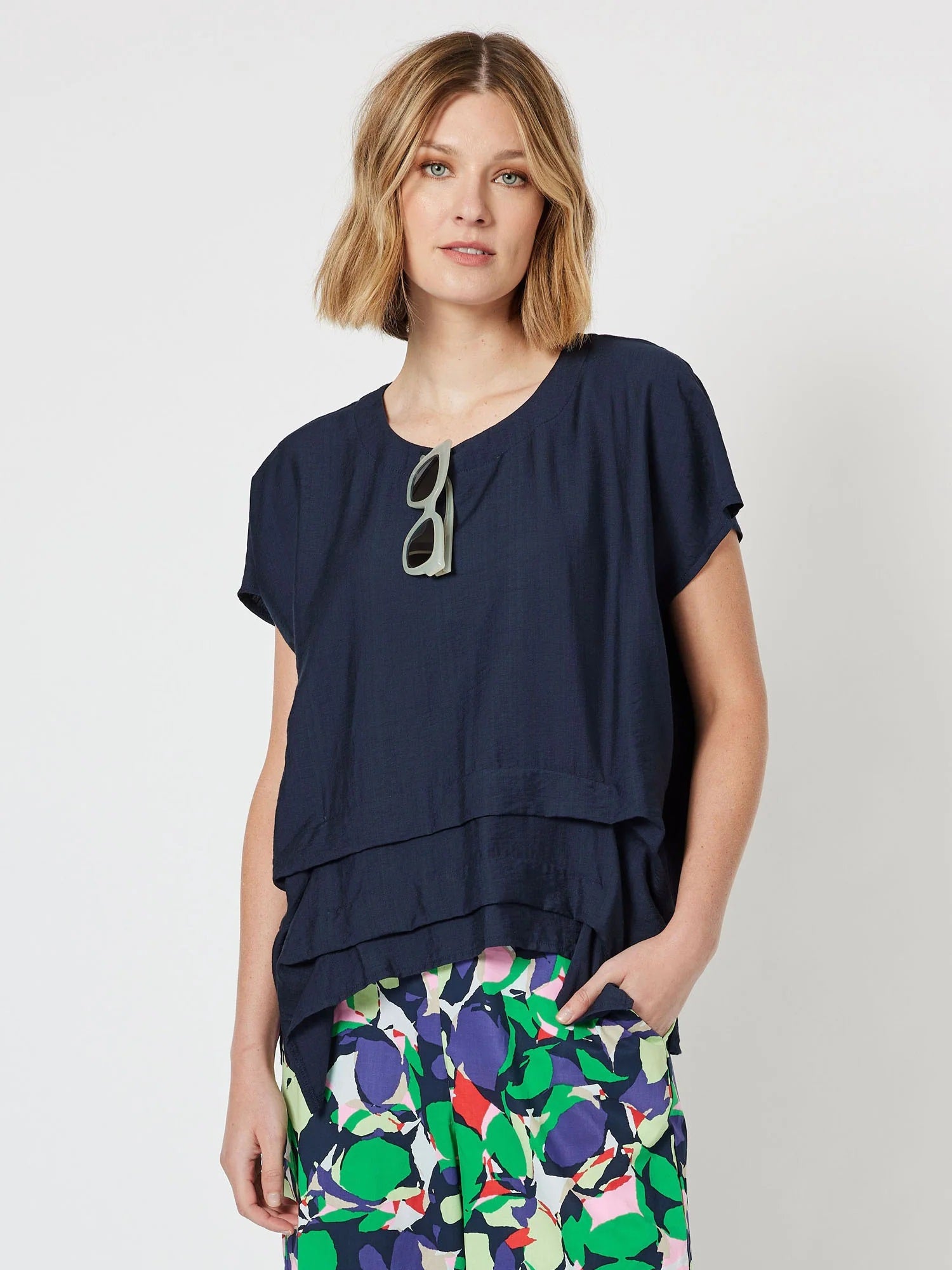 Piatto Pleat Front Top