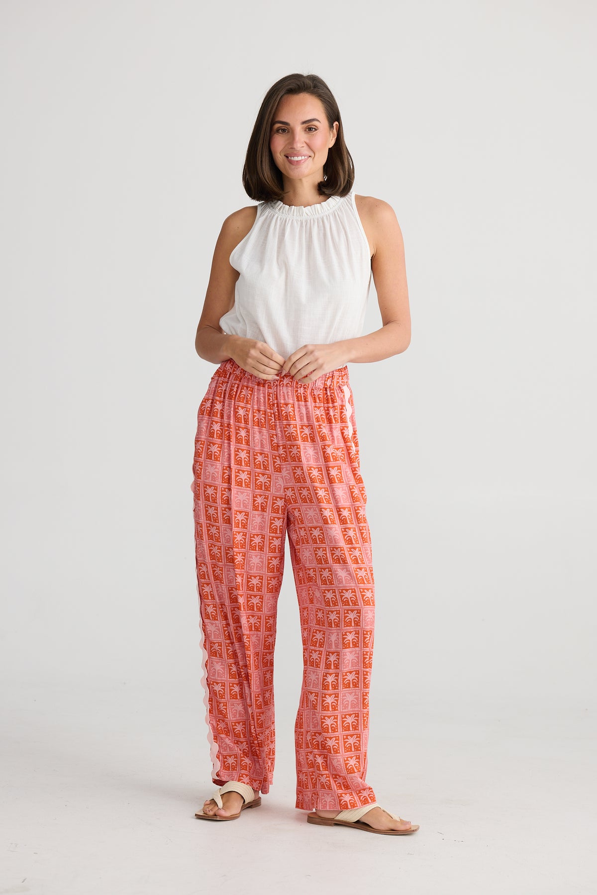 Playa Pants in disco Palm print by Holiday Trading.