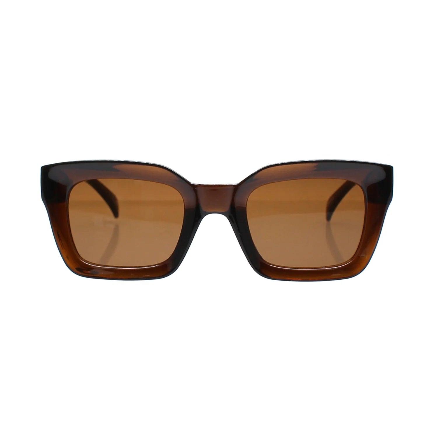 Reality Eyewear's Chocolate Brown Onassis Sunglasses.