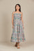 Remi Shirred Maxi Dress - Fleuron Print