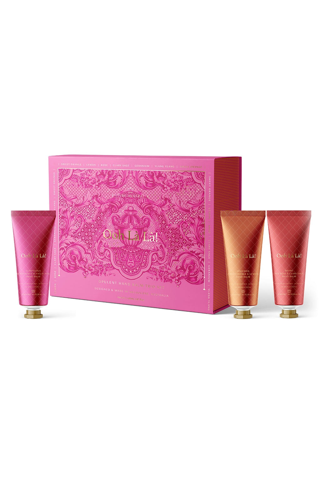 Shea butter hand cream balms in a Gorgeous gift set box 