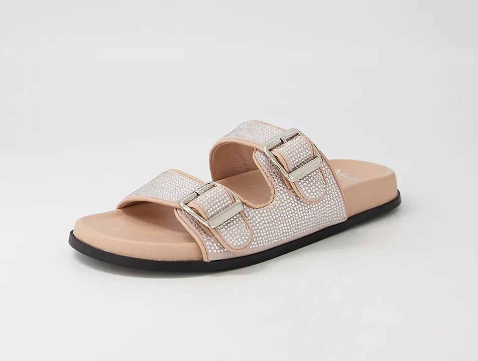 Halite Leather Slides