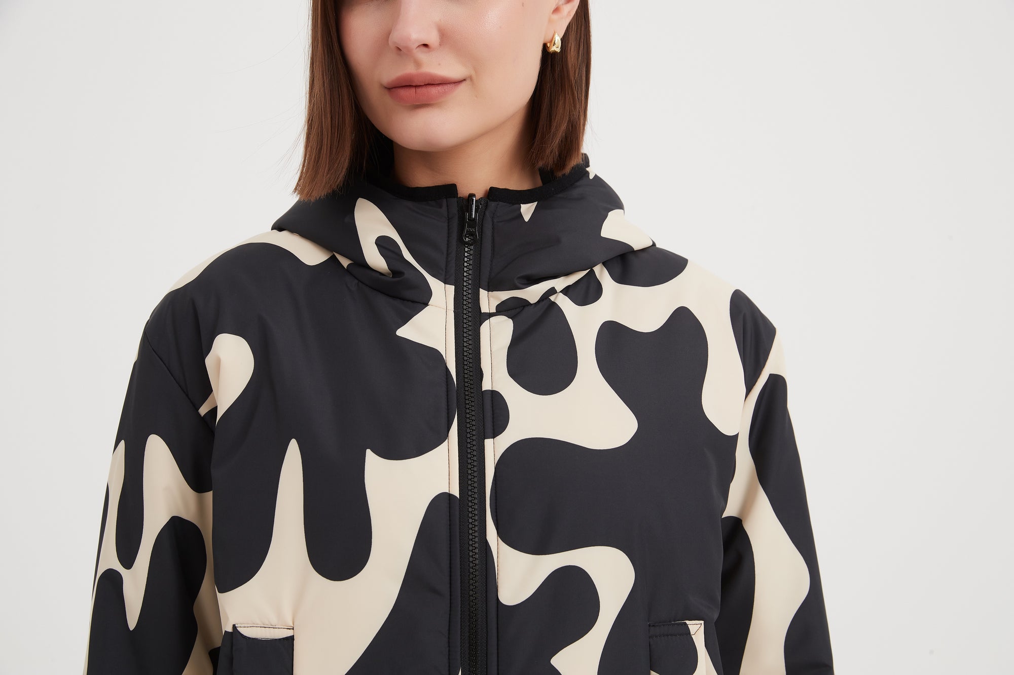 Reversible Print Puffer Jacket