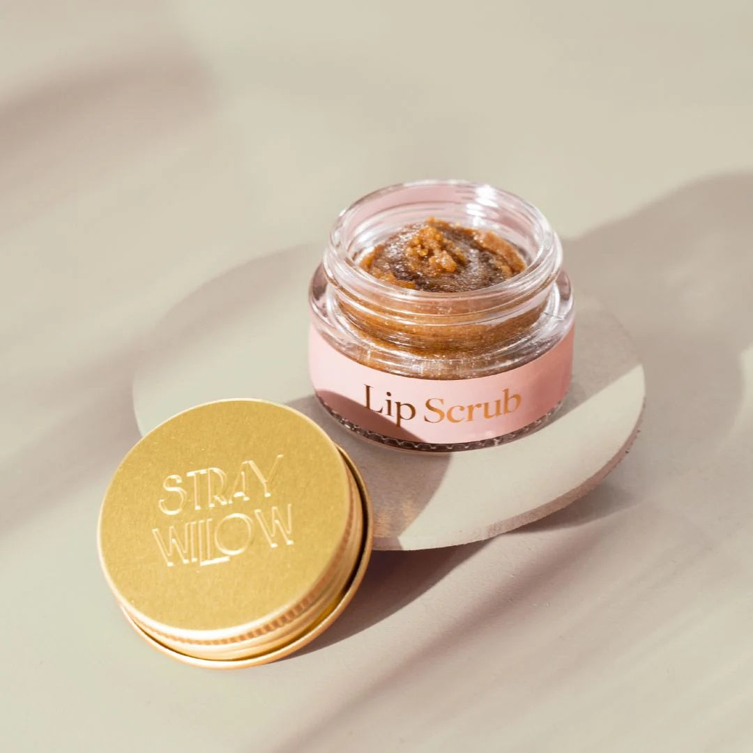 Stray Willow Lip Scrub part of Silk Lip Care Kit.