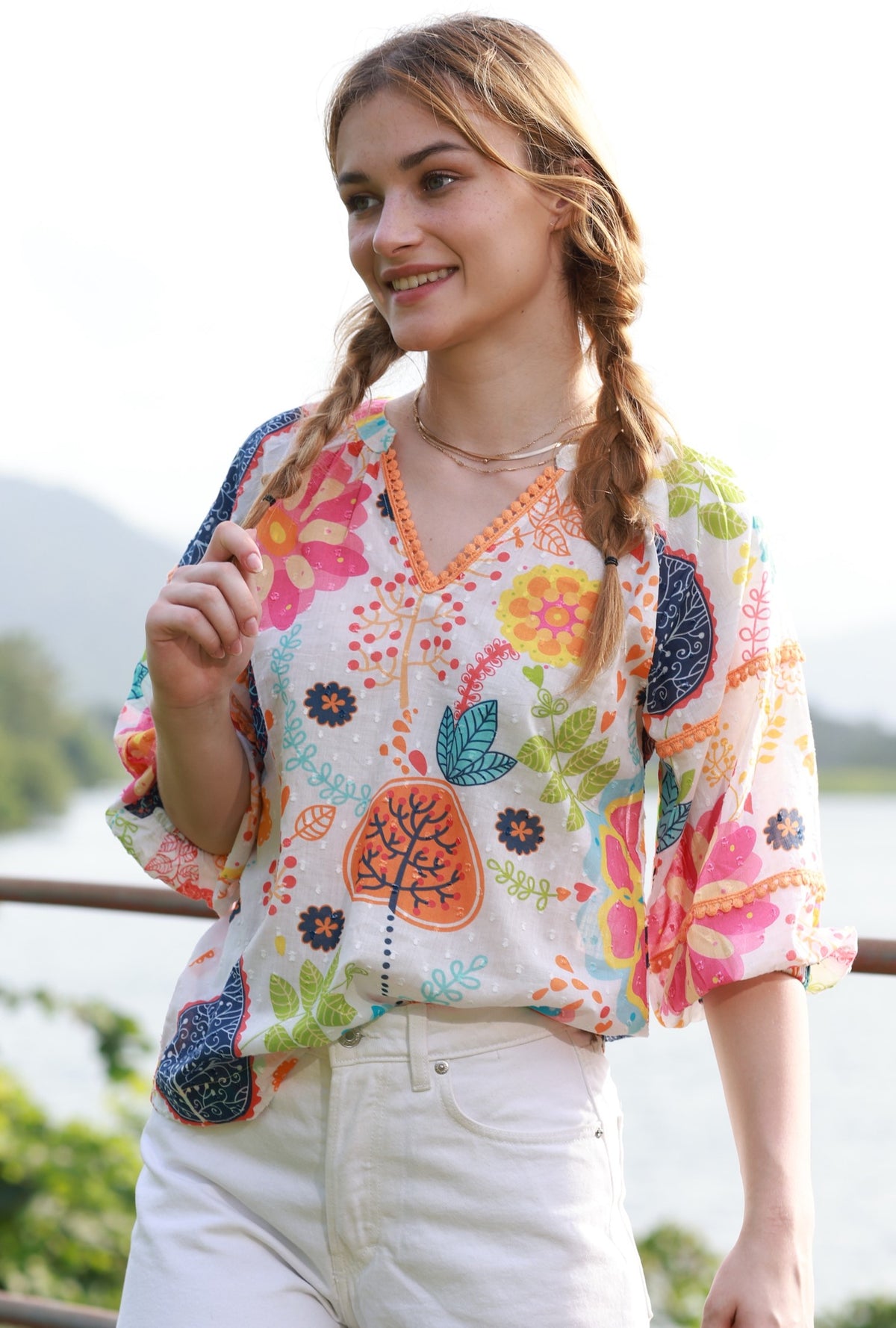 Trixie Top – Summer Garden