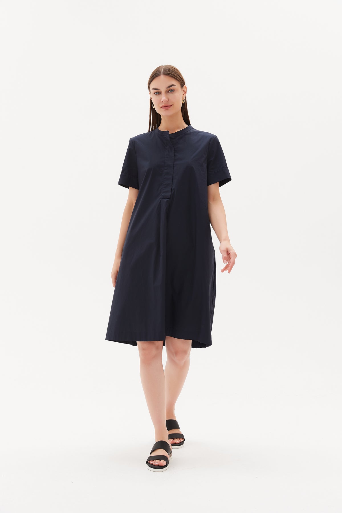 Half Placket Dress