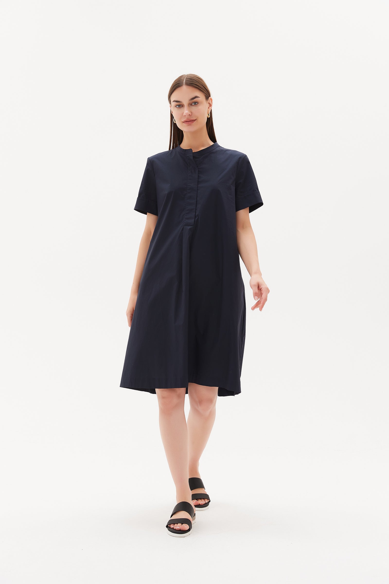 Half Placket Dress