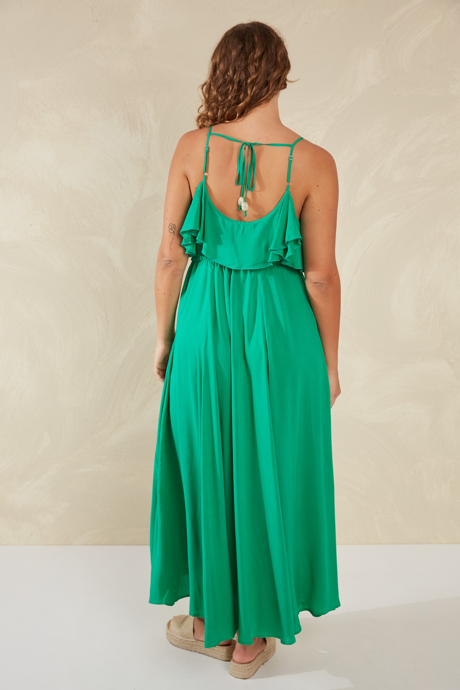 Lipari Frill Maxi Dress