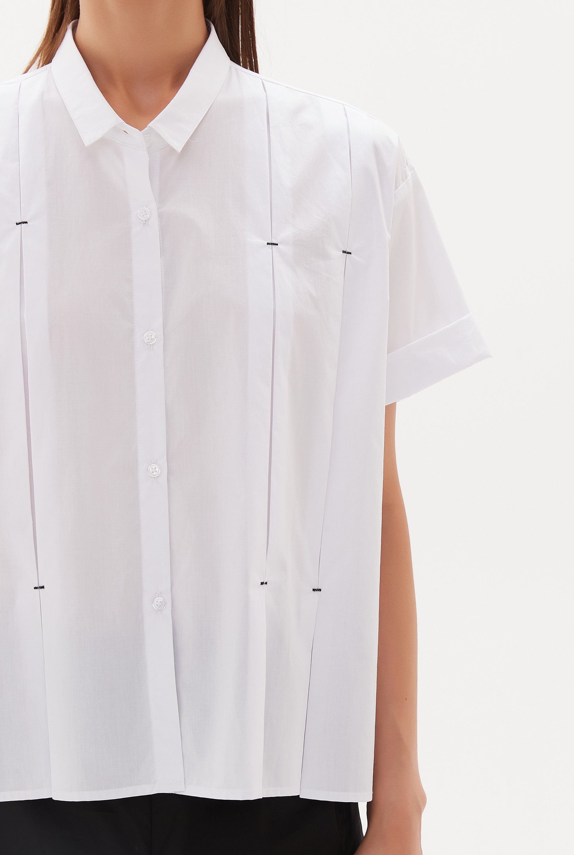 Inverted Pleat Detail Shirt