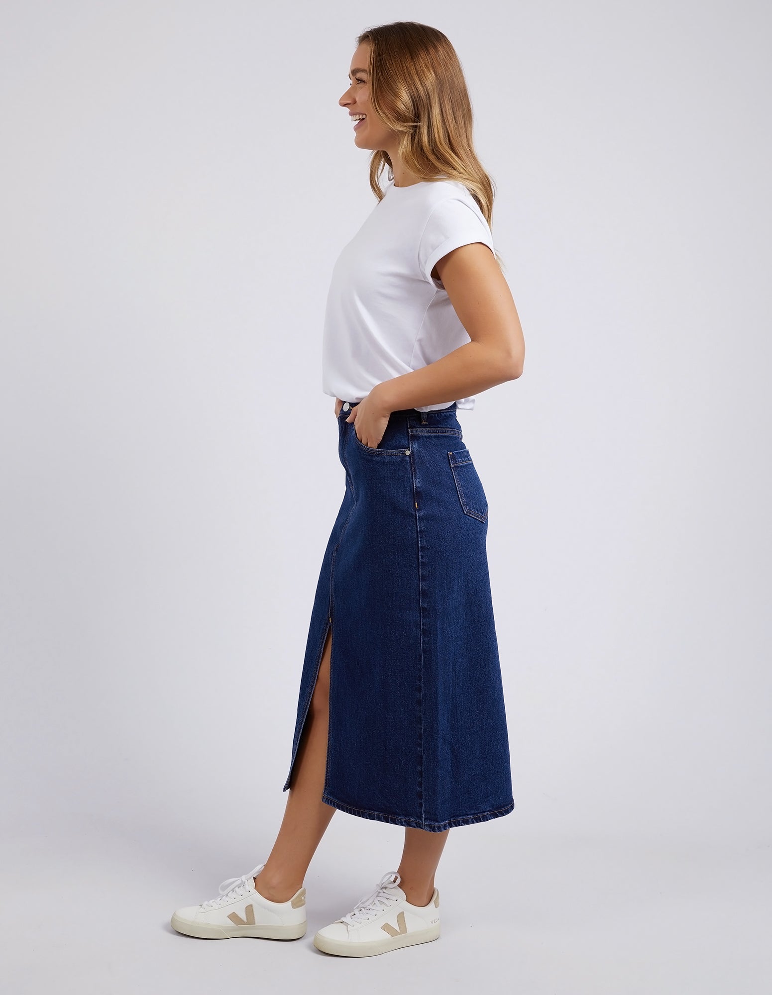 Scout Midi Skirt - Dark Blue