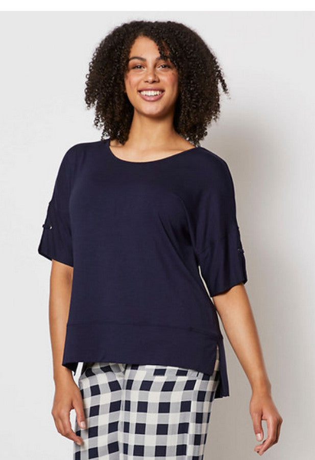 Eyelet Trim Tee by Clarity at Kindred Spirit Boutique &amp; Gift