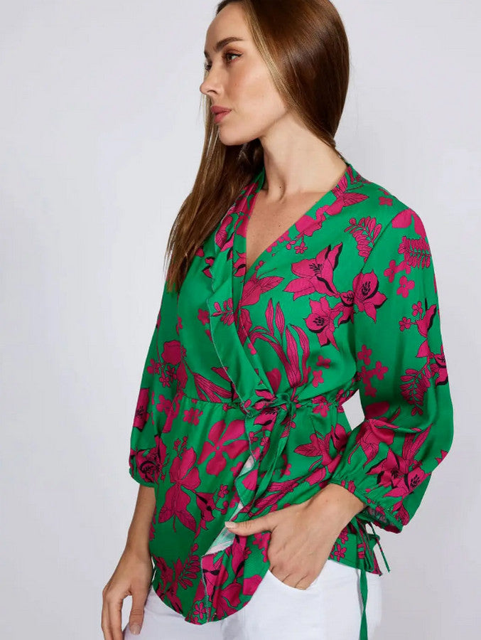 La Strada Wrapped Top at Kindred Spirit Boutique & Gift 