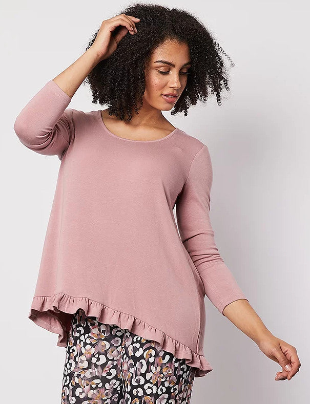 Threadz Clarity Frilled Hem Top | Kindred Spirit Boutique &amp; Gift