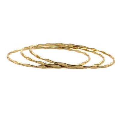 Narrow Beaten Bangles